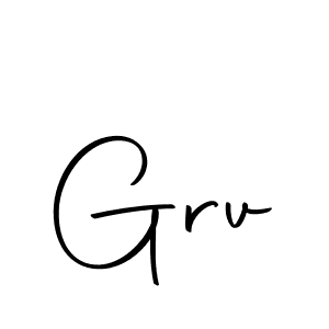 Use a signature maker to create a handwritten signature online. With this signature software, you can design (Autography-DOLnW) your own signature for name Grv. Grv signature style 10 images and pictures png