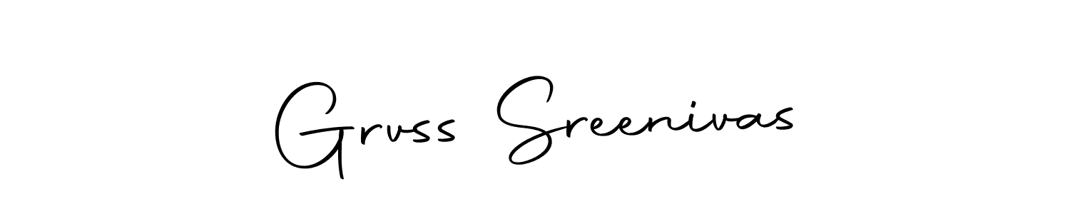 Grvss Sreenivas stylish signature style. Best Handwritten Sign (Autography-DOLnW) for my name. Handwritten Signature Collection Ideas for my name Grvss Sreenivas. Grvss Sreenivas signature style 10 images and pictures png