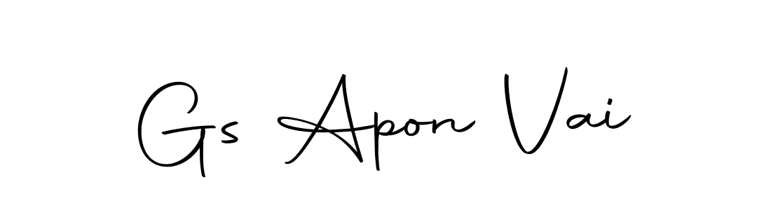 Autography-DOLnW is a professional signature style that is perfect for those who want to add a touch of class to their signature. It is also a great choice for those who want to make their signature more unique. Get Gs Apon Vai name to fancy signature for free. Gs Apon Vai signature style 10 images and pictures png
