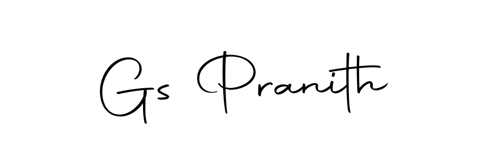 How to make Gs Pranith signature? Autography-DOLnW is a professional autograph style. Create handwritten signature for Gs Pranith name. Gs Pranith signature style 10 images and pictures png
