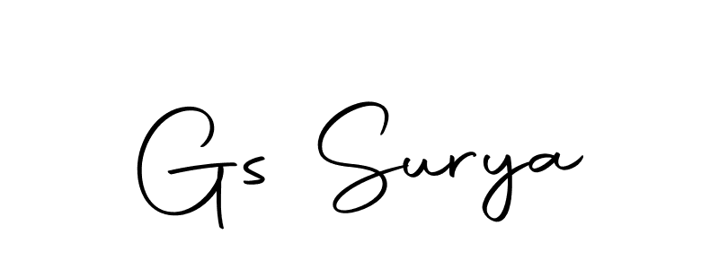 This is the best signature style for the Gs Surya name. Also you like these signature font (Autography-DOLnW). Mix name signature. Gs Surya signature style 10 images and pictures png