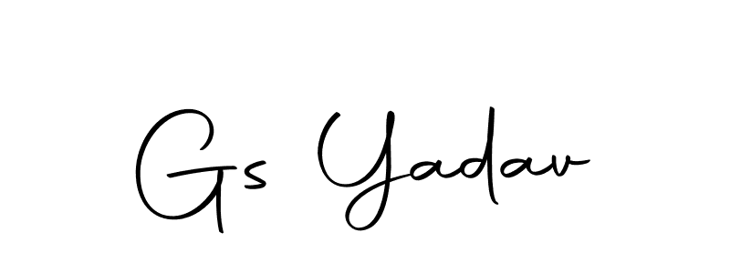 Create a beautiful signature design for name Gs Yadav. With this signature (Autography-DOLnW) fonts, you can make a handwritten signature for free. Gs Yadav signature style 10 images and pictures png