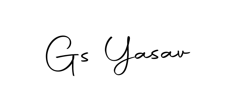 Create a beautiful signature design for name Gs Yasav. With this signature (Autography-DOLnW) fonts, you can make a handwritten signature for free. Gs Yasav signature style 10 images and pictures png