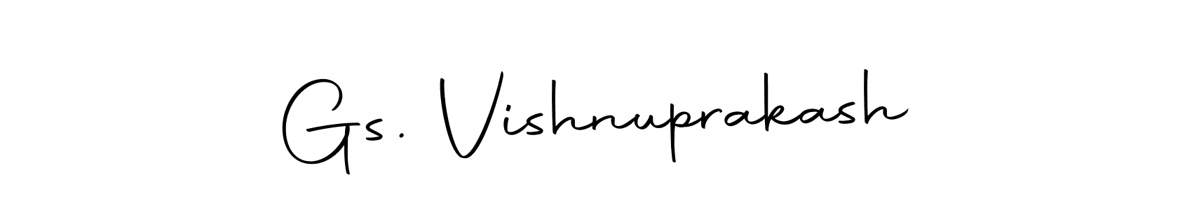 Use a signature maker to create a handwritten signature online. With this signature software, you can design (Autography-DOLnW) your own signature for name Gs. Vishnuprakash. Gs. Vishnuprakash signature style 10 images and pictures png