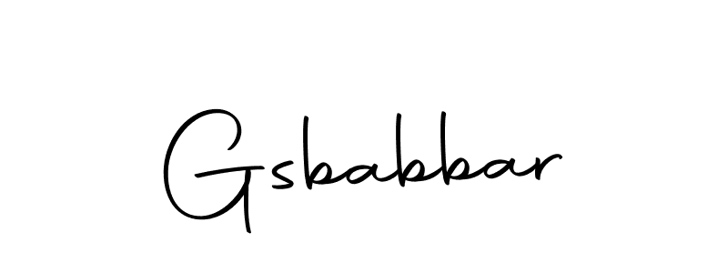 Gsbabbar stylish signature style. Best Handwritten Sign (Autography-DOLnW) for my name. Handwritten Signature Collection Ideas for my name Gsbabbar. Gsbabbar signature style 10 images and pictures png