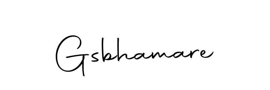 How to make Gsbhamare name signature. Use Autography-DOLnW style for creating short signs online. This is the latest handwritten sign. Gsbhamare signature style 10 images and pictures png