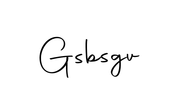 Create a beautiful signature design for name Gsbsgv. With this signature (Autography-DOLnW) fonts, you can make a handwritten signature for free. Gsbsgv signature style 10 images and pictures png