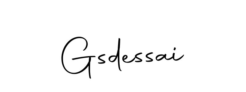 Design your own signature with our free online signature maker. With this signature software, you can create a handwritten (Autography-DOLnW) signature for name Gsdessai. Gsdessai signature style 10 images and pictures png