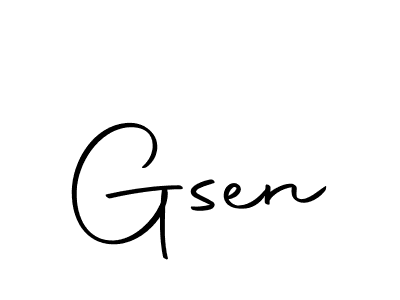 You should practise on your own different ways (Autography-DOLnW) to write your name (Gsen) in signature. don't let someone else do it for you. Gsen signature style 10 images and pictures png