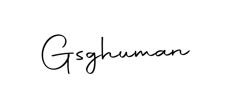 How to make Gsghuman signature? Autography-DOLnW is a professional autograph style. Create handwritten signature for Gsghuman name. Gsghuman signature style 10 images and pictures png