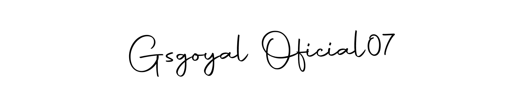 Here are the top 10 professional signature styles for the name Gsgoyal Oficial07. These are the best autograph styles you can use for your name. Gsgoyal Oficial07 signature style 10 images and pictures png