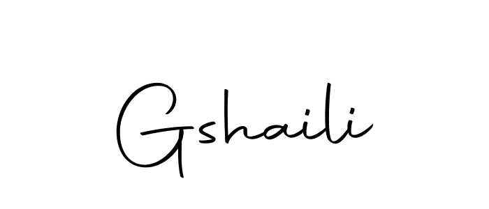 Use a signature maker to create a handwritten signature online. With this signature software, you can design (Autography-DOLnW) your own signature for name Gshaili. Gshaili signature style 10 images and pictures png