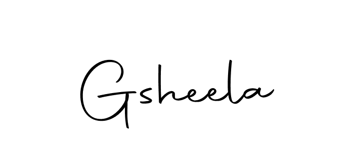 How to make Gsheela signature? Autography-DOLnW is a professional autograph style. Create handwritten signature for Gsheela name. Gsheela signature style 10 images and pictures png
