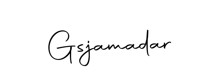 The best way (Autography-DOLnW) to make a short signature is to pick only two or three words in your name. The name Gsjamadar include a total of six letters. For converting this name. Gsjamadar signature style 10 images and pictures png