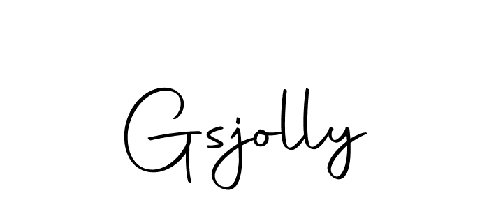The best way (Autography-DOLnW) to make a short signature is to pick only two or three words in your name. The name Gsjolly include a total of six letters. For converting this name. Gsjolly signature style 10 images and pictures png