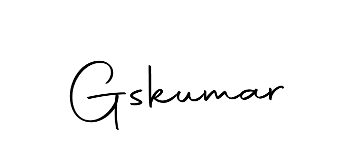 Use a signature maker to create a handwritten signature online. With this signature software, you can design (Autography-DOLnW) your own signature for name Gskumar. Gskumar signature style 10 images and pictures png