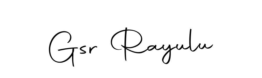Also You can easily find your signature by using the search form. We will create Gsr Rayulu name handwritten signature images for you free of cost using Autography-DOLnW sign style. Gsr Rayulu signature style 10 images and pictures png