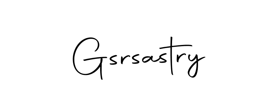 Design your own signature with our free online signature maker. With this signature software, you can create a handwritten (Autography-DOLnW) signature for name Gsrsastry. Gsrsastry signature style 10 images and pictures png