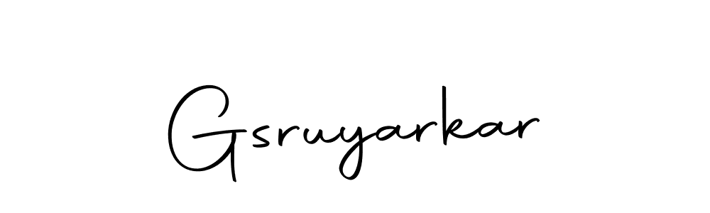 The best way (Autography-DOLnW) to make a short signature is to pick only two or three words in your name. The name Gsruyarkar include a total of six letters. For converting this name. Gsruyarkar signature style 10 images and pictures png