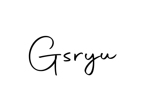 Make a beautiful signature design for name Gsryu. Use this online signature maker to create a handwritten signature for free. Gsryu signature style 10 images and pictures png