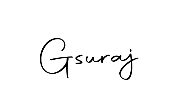 Design your own signature with our free online signature maker. With this signature software, you can create a handwritten (Autography-DOLnW) signature for name Gsuraj. Gsuraj signature style 10 images and pictures png