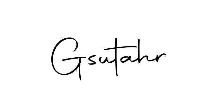 How to make Gsutahr name signature. Use Autography-DOLnW style for creating short signs online. This is the latest handwritten sign. Gsutahr signature style 10 images and pictures png