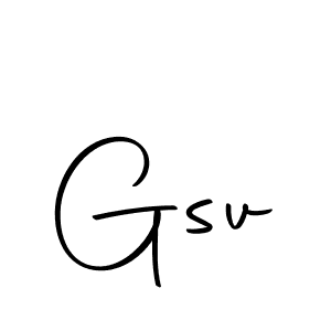 How to make Gsv name signature. Use Autography-DOLnW style for creating short signs online. This is the latest handwritten sign. Gsv signature style 10 images and pictures png