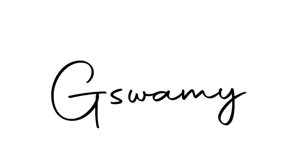 Gswamy stylish signature style. Best Handwritten Sign (Autography-DOLnW) for my name. Handwritten Signature Collection Ideas for my name Gswamy. Gswamy signature style 10 images and pictures png