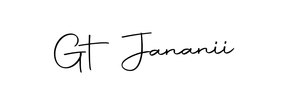 Make a beautiful signature design for name Gt Jananii. Use this online signature maker to create a handwritten signature for free. Gt Jananii signature style 10 images and pictures png