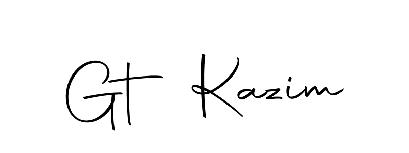 if you are searching for the best signature style for your name Gt Kazim. so please give up your signature search. here we have designed multiple signature styles  using Autography-DOLnW. Gt Kazim signature style 10 images and pictures png