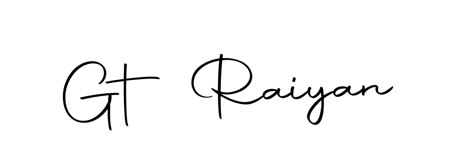 Similarly Autography-DOLnW is the best handwritten signature design. Signature creator online .You can use it as an online autograph creator for name Gt Raiyan. Gt Raiyan signature style 10 images and pictures png