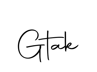 How to make Gtak signature? Autography-DOLnW is a professional autograph style. Create handwritten signature for Gtak name. Gtak signature style 10 images and pictures png