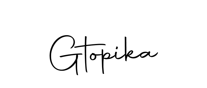 How to make Gtopika signature? Autography-DOLnW is a professional autograph style. Create handwritten signature for Gtopika name. Gtopika signature style 10 images and pictures png