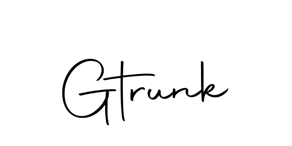 How to make Gtrunk signature? Autography-DOLnW is a professional autograph style. Create handwritten signature for Gtrunk name. Gtrunk signature style 10 images and pictures png