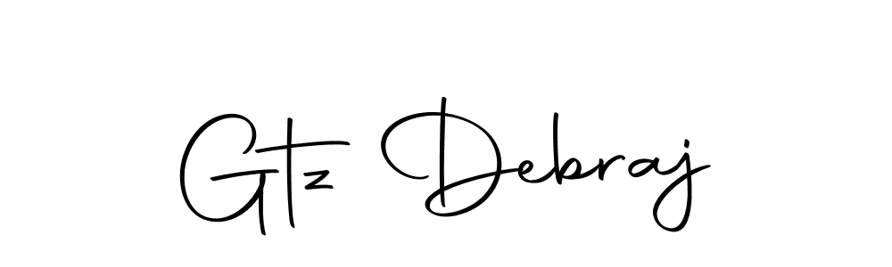 Design your own signature with our free online signature maker. With this signature software, you can create a handwritten (Autography-DOLnW) signature for name Gtz Debraj. Gtz Debraj signature style 10 images and pictures png
