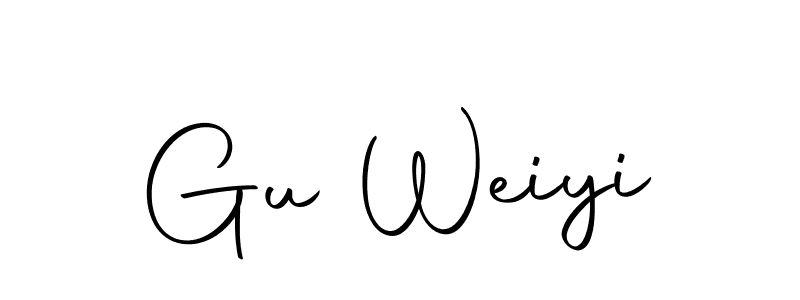 The best way (Autography-DOLnW) to make a short signature is to pick only two or three words in your name. The name Gu Weiyi include a total of six letters. For converting this name. Gu Weiyi signature style 10 images and pictures png