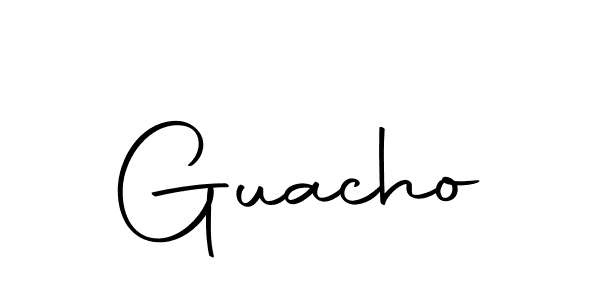 Use a signature maker to create a handwritten signature online. With this signature software, you can design (Autography-DOLnW) your own signature for name Guacho. Guacho signature style 10 images and pictures png