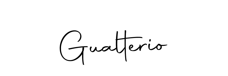 Create a beautiful signature design for name Gualterio. With this signature (Autography-DOLnW) fonts, you can make a handwritten signature for free. Gualterio signature style 10 images and pictures png