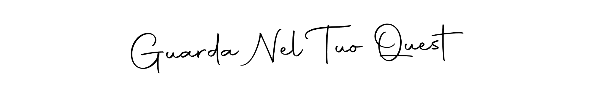 Check out images of Autograph of Guarda Nel Tuo Quest name. Actor Guarda Nel Tuo Quest Signature Style. Autography-DOLnW is a professional sign style online. Guarda Nel Tuo Quest signature style 10 images and pictures png