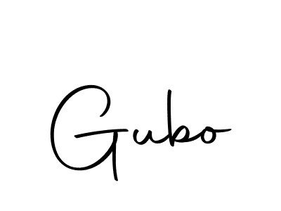 Design your own signature with our free online signature maker. With this signature software, you can create a handwritten (Autography-DOLnW) signature for name Gubo. Gubo signature style 10 images and pictures png