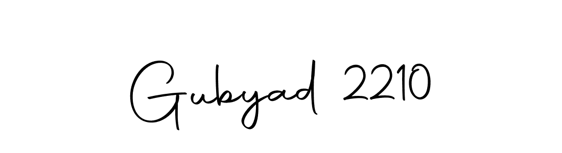 Design your own signature with our free online signature maker. With this signature software, you can create a handwritten (Autography-DOLnW) signature for name Gubyad 2210. Gubyad 2210 signature style 10 images and pictures png