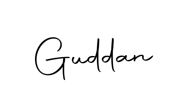 How to make Guddan signature? Autography-DOLnW is a professional autograph style. Create handwritten signature for Guddan name. Guddan signature style 10 images and pictures png