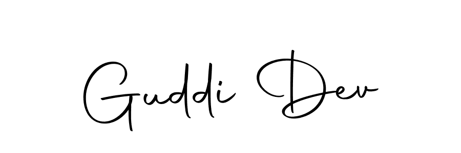 The best way (Autography-DOLnW) to make a short signature is to pick only two or three words in your name. The name Guddi Dev include a total of six letters. For converting this name. Guddi Dev signature style 10 images and pictures png