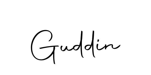 Guddin stylish signature style. Best Handwritten Sign (Autography-DOLnW) for my name. Handwritten Signature Collection Ideas for my name Guddin. Guddin signature style 10 images and pictures png