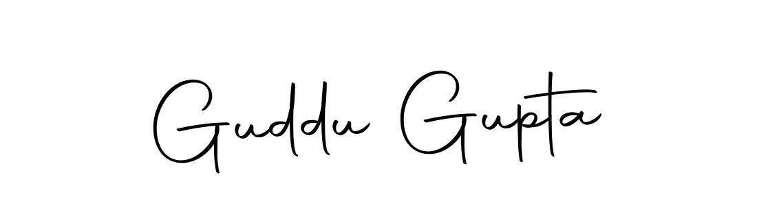 How to make Guddu Gupta name signature. Use Autography-DOLnW style for creating short signs online. This is the latest handwritten sign. Guddu Gupta signature style 10 images and pictures png