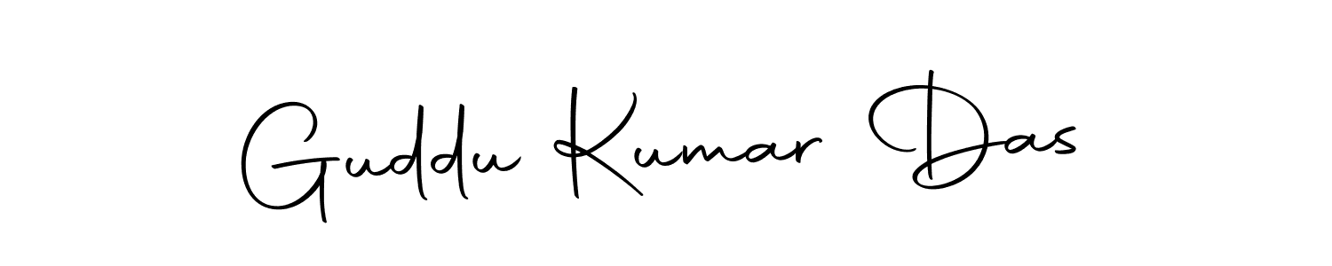 Create a beautiful signature design for name Guddu Kumar Das. With this signature (Autography-DOLnW) fonts, you can make a handwritten signature for free. Guddu Kumar Das signature style 10 images and pictures png