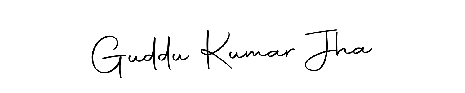 Make a short Guddu Kumar Jha signature style. Manage your documents anywhere anytime using Autography-DOLnW. Create and add eSignatures, submit forms, share and send files easily. Guddu Kumar Jha signature style 10 images and pictures png
