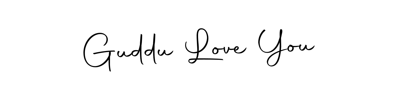 Also we have Guddu Love You name is the best signature style. Create professional handwritten signature collection using Autography-DOLnW autograph style. Guddu Love You signature style 10 images and pictures png