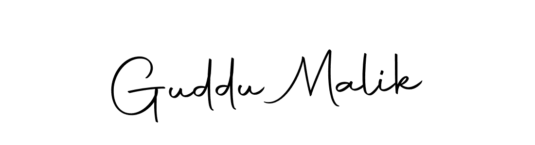 Also we have Guddu Malik name is the best signature style. Create professional handwritten signature collection using Autography-DOLnW autograph style. Guddu Malik signature style 10 images and pictures png