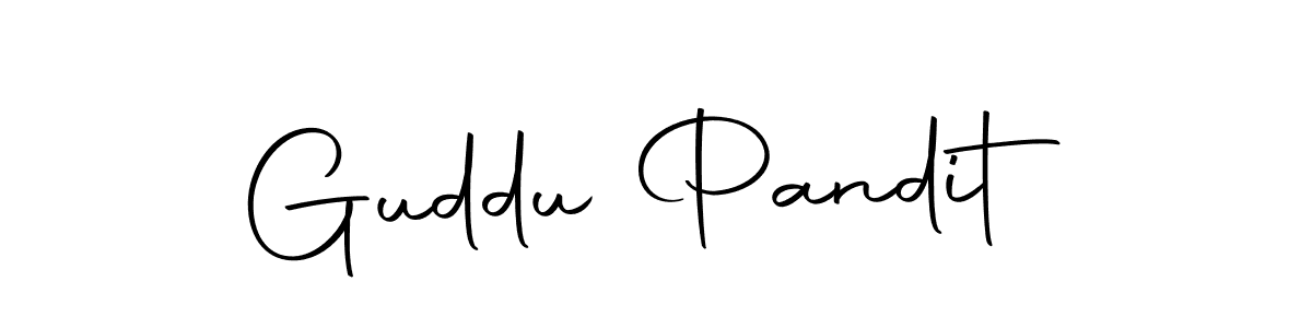 How to make Guddu Pandit signature? Autography-DOLnW is a professional autograph style. Create handwritten signature for Guddu Pandit name. Guddu Pandit signature style 10 images and pictures png
